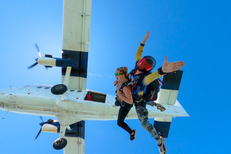 motion sickness skydiving